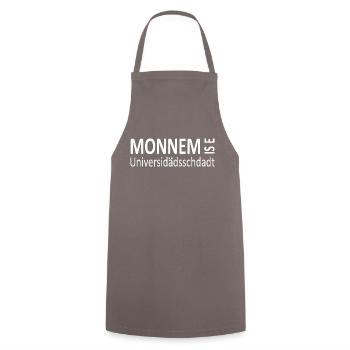 Mannheim Monnem Mannheimat - Kochschürze - Grau - Vorne - AI Model Male 185 dark (185cm)