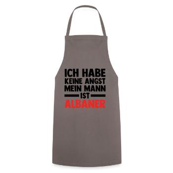 Albaner Albanisch Albanien - Kochschürze - Grau - Vorne - AI Model Male 185 dark (185cm)