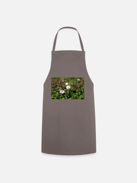 Gänseblümchen - Kochschürze - Grau