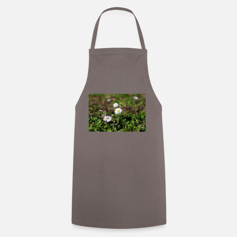 Gänseblümchen - Kochschürze - Grau
