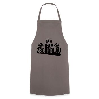 Team Zschorlau - Kochschürze - Grau - Vorne - AI Model Male 185 dark (185cm)