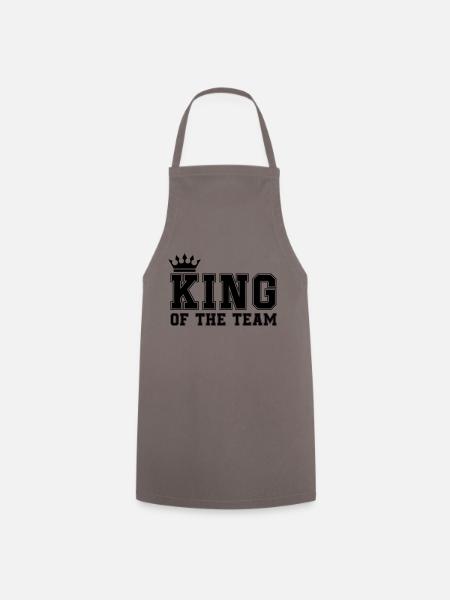 king of the team - Kochschürze - Grau