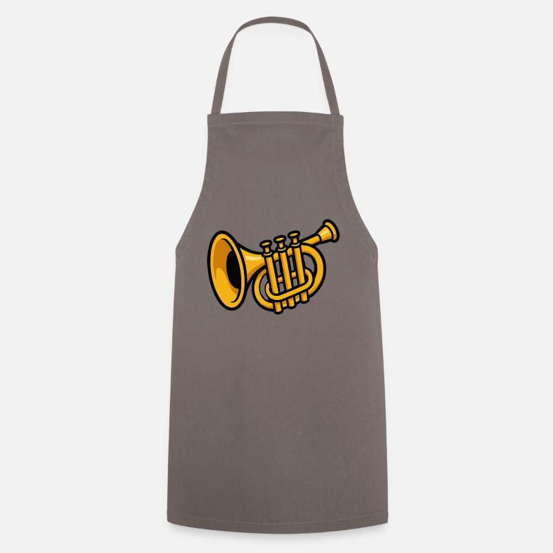 trompette - Tablier de cuisine - gris