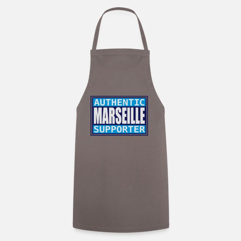 Authentic Marseille supporter - Tablier de cuisine - gris