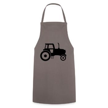 tracteur - Tablier de cuisine - gris - Devant - AI Model Male 185 dark (185cm)