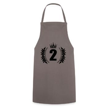 numéro 2 - Tablier de cuisine - gris - Devant - AI Model Male 185 dark (185cm)
