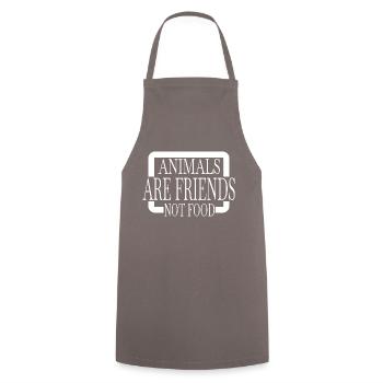veganism sayings earth vegan meal funny quote joke - Cooking Apron - grey - Front - AI Model Male 185 dark (185cm)