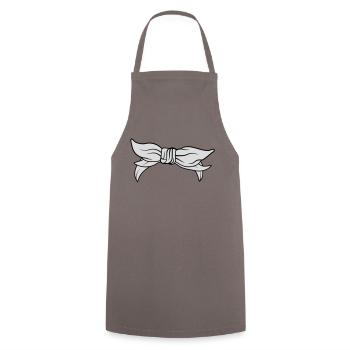 Bandana Kopftuch weibliche Kopfbedeckung - Kochschürze - Grau - Vorne - AI Model Male 185 dark (185cm)