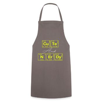 Funny saying for scientists & geeks - Cooking Apron - grey - Front - AI Model Male 185 dark (185cm)