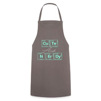 Funny saying for scientists & geeks - Cooking Apron - grey - Front - AI Model Male 185 dark (185cm)