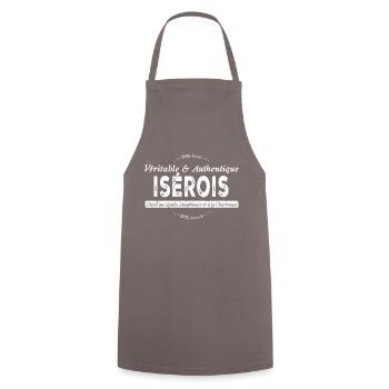 Isérois de l'Isère - Tablier de cuisine - gris - Devant - AI Model Male 185 dark (185cm)