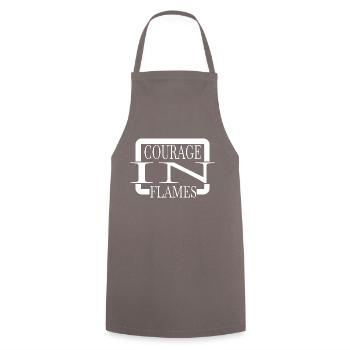 Idée de cadeau d’anniversaire héros pompier cool - Tablier de cuisine - gris - Devant - AI Model Male 185 dark (185cm)