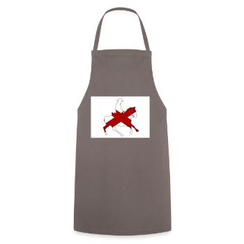 Alabama State Flag Cowboy - Cooking Apron - grey - Front - AI Model Male 185 dark (185cm)