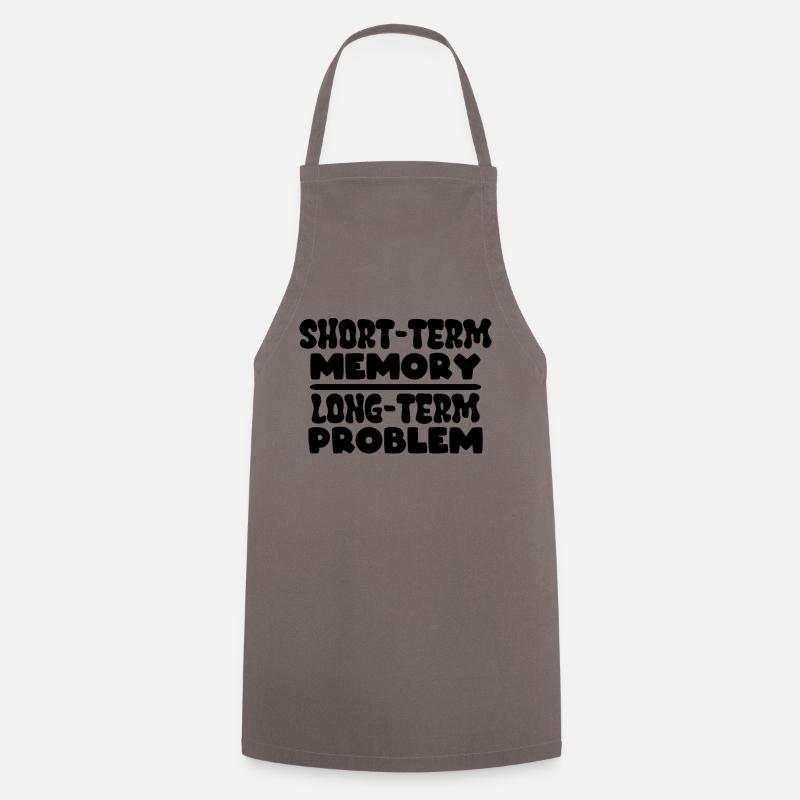 Short-term Memory long-term Problem - Cooking Apron - grey
