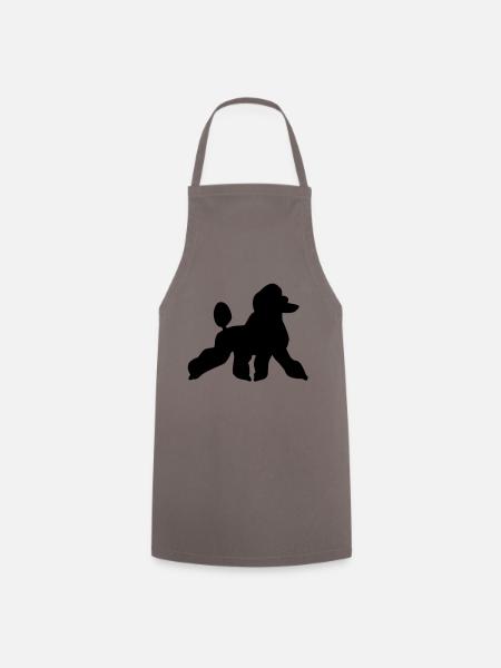 Caniche - Tablier de cuisine - gris