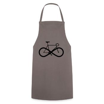 Bike Fahrrad - Cooking Apron - grey - Front - AI Model Male 185 dark (185cm)