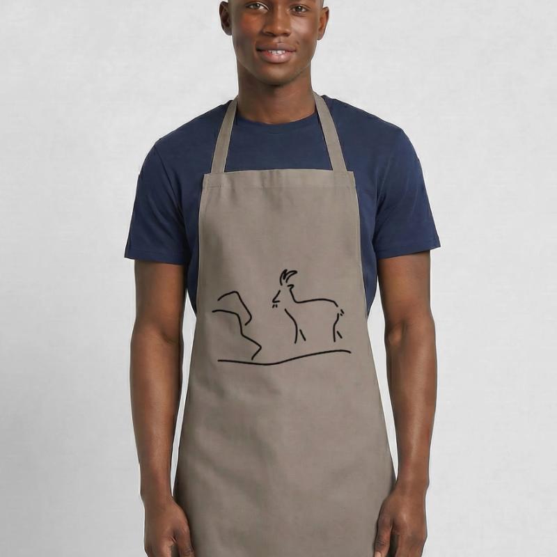ziege oder steinbock Kochschürze