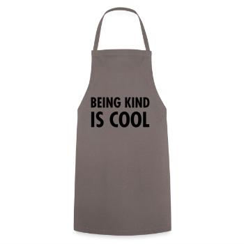 Being Kind Is Cool - Cooking Apron - grey - Front - AI Model Male 185 dark (185cm)