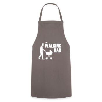 The Walking Dad - Tablier de cuisine - gris - Devant - AI Model Male 185 dark (185cm)