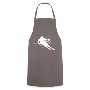 Freestyle Skiers Men Skiing Skiing Skiing - Cooking Apron - grey - Front - AI Model Male 185 dark (185cm)
