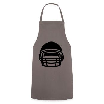 Casque de football - Tablier de cuisine - gris - Devant - AI Model Male 185 dark (185cm)