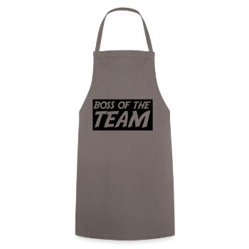 Patron de l’équipe - Tablier de cuisine - gris - Devant - AI Model Male 185 dark (185cm)