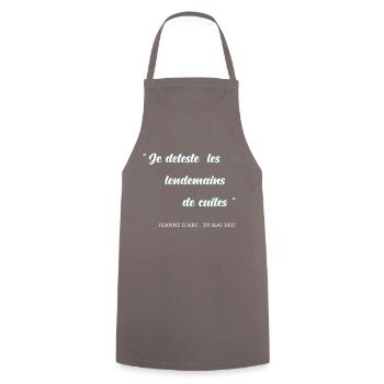 Je déteste les lendemains de cuites - Tablier de cuisine - gris - Devant - AI Model Male 185 dark (185cm)