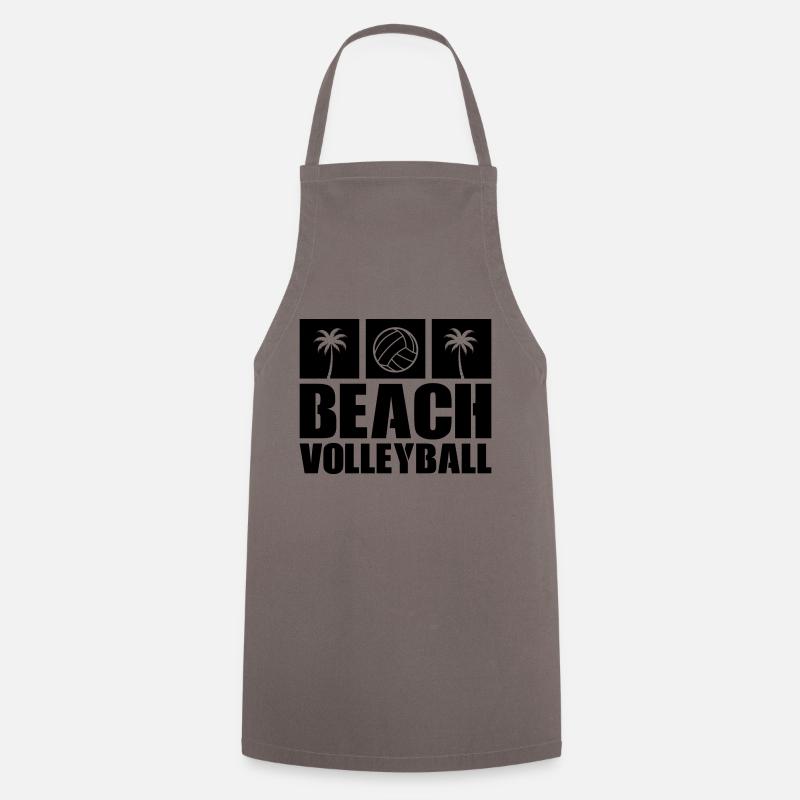Beach-volley - Tablier de cuisine - gris