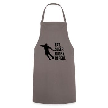 Rugby Gift Rugby Player Rugby Team Rugby Coach - Cooking Apron - grey - Front - AI Model Male 185 dark (185cm)
