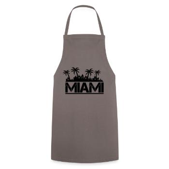 Miami - Tablier de cuisine - gris - Devant - AI Model Male 185 dark (185cm)
