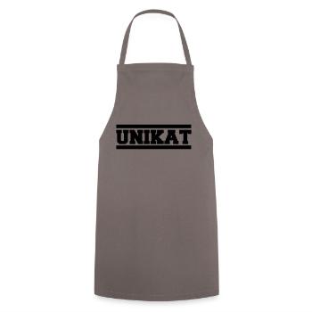 Unique - Cooking Apron - grey - Front - AI Model Male 185 dark (185cm)