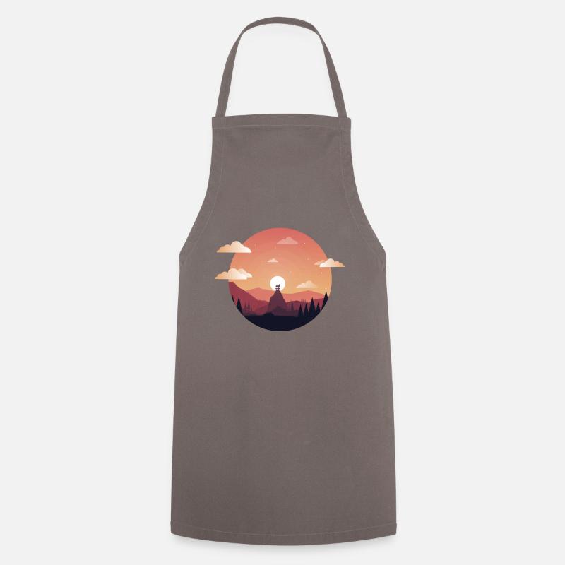 Sunset Comic - Cooking Apron - grey