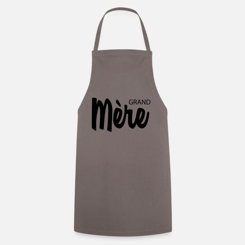 Grand mère - Tablier de cuisine - gris