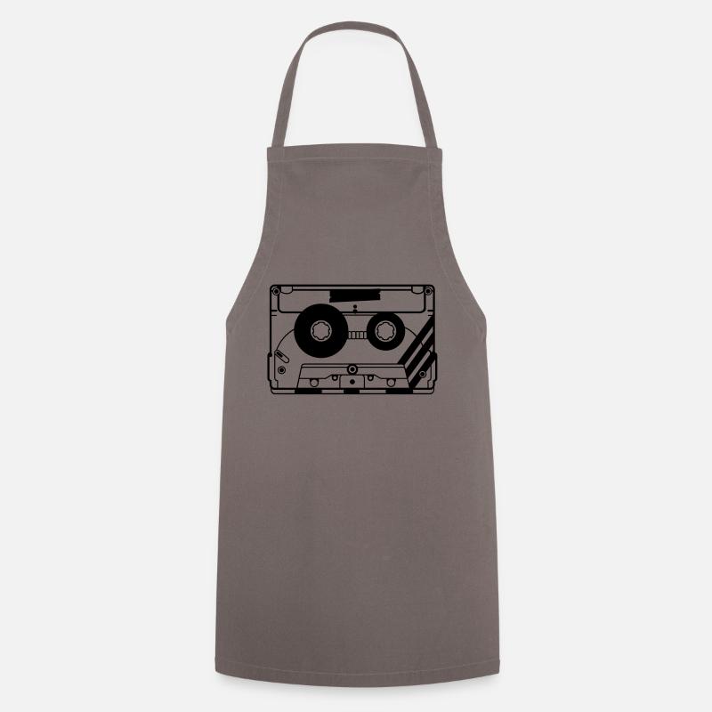 cassette audio de la cassette - Tablier de cuisine - gris