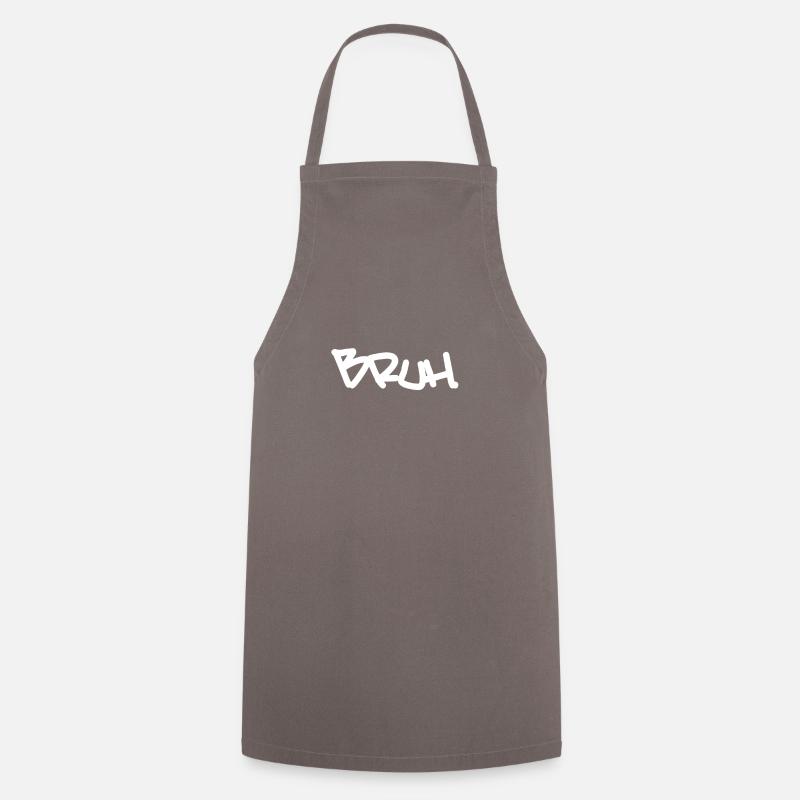 Bruh. - Cooking Apron - grey