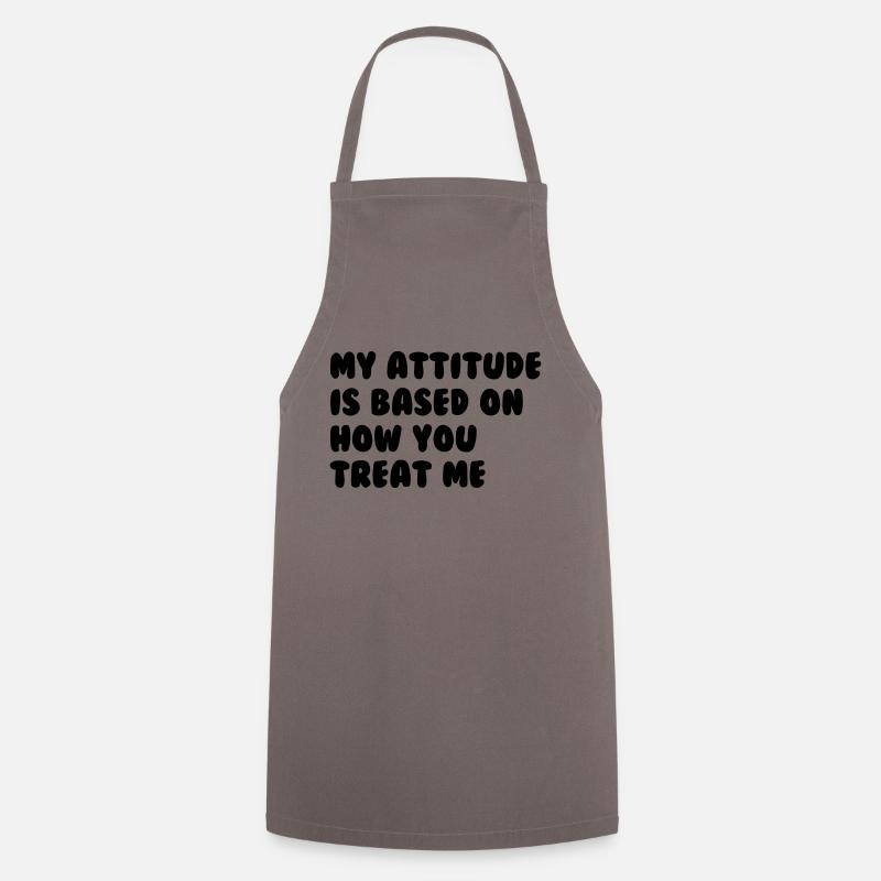 Attitude - Cooking Apron - grey