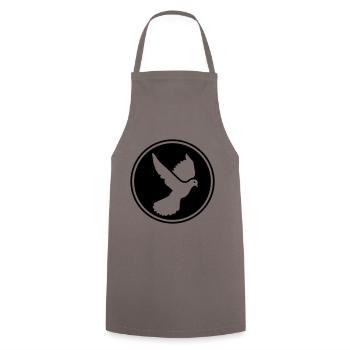 Dove symbol - Cooking Apron - grey - Front - AI Model Male 185 dark (185cm)