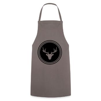 Deer Deer icon - Cooking Apron - grey - Front - AI Model Male 185 dark (185cm)
