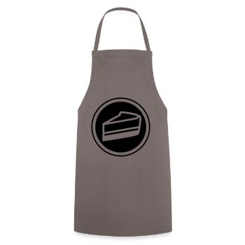 Cake cheesecake - Cooking Apron - grey - Front - AI Model Male 185 dark (185cm)