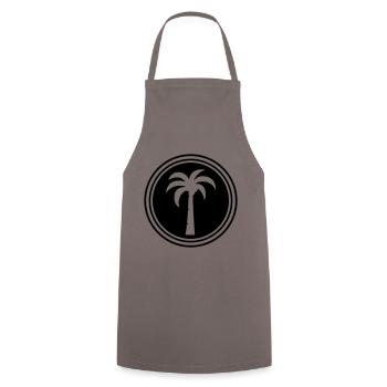 symbole de la paume - Tablier de cuisine - gris - Devant - AI Model Male 185 dark (185cm)
