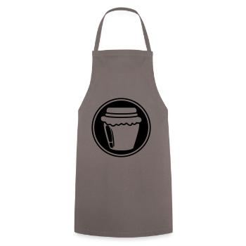 Honig Marmelade symbol - Kochschürze - Grau - Vorne - AI Model Male 185 dark (185cm)
