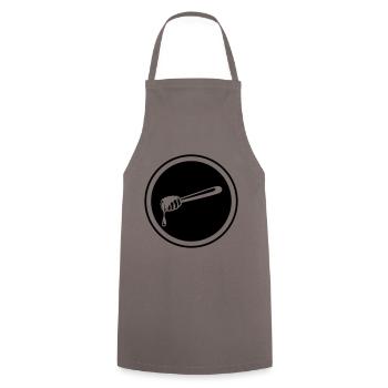 Stick chisel symbol beekeeper - Cooking Apron - grey - Front - AI Model Male 185 dark (185cm)