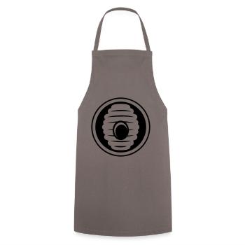 Abeille Icon miel - Tablier de cuisine - gris - Devant - AI Model Male 185 dark (185cm)