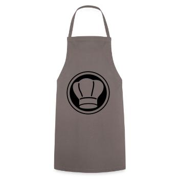 Cercle du chapeau de chef - Tablier de cuisine - gris - Devant - AI Model Male 185 dark (185cm)