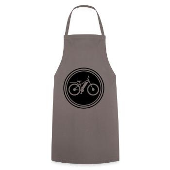 ebike fahrrad - Kochschürze - Grau - Vorne - AI Model Male 185 dark (185cm)