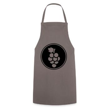 grapes - Cooking Apron - grey - Front - AI Model Male 185 dark (185cm)