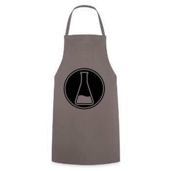 Test tube icon - Cooking Apron - grey - Front - AI Model Male 185 dark (185cm)