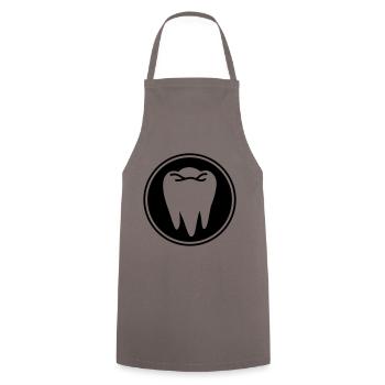 Tooth icon symbol - Cooking Apron - grey - Front - AI Model Male 185 dark (185cm)