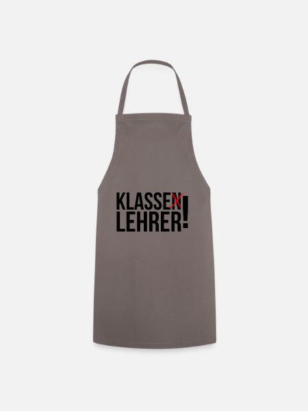 Klasse Lehrer - Kochschürze - Grau