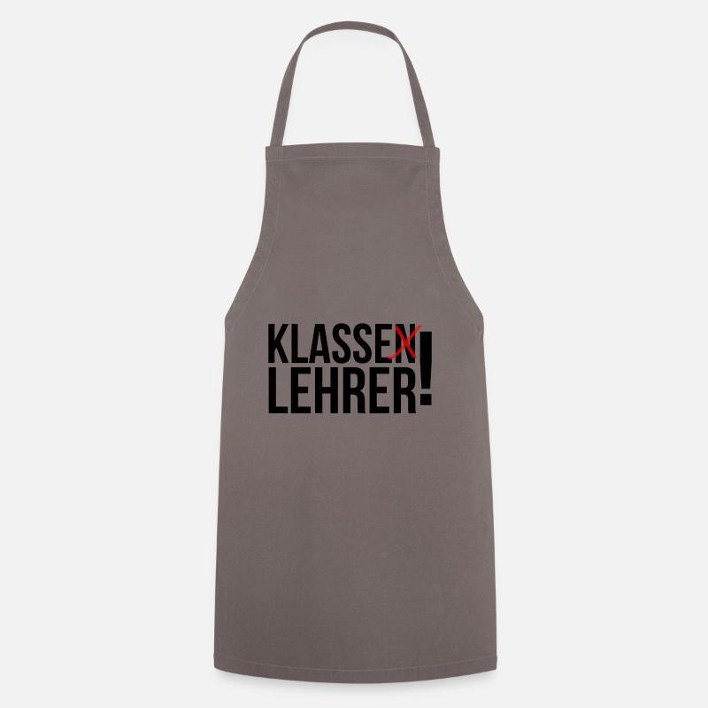 Klasse Lehrer - Kochschürze - Grau
